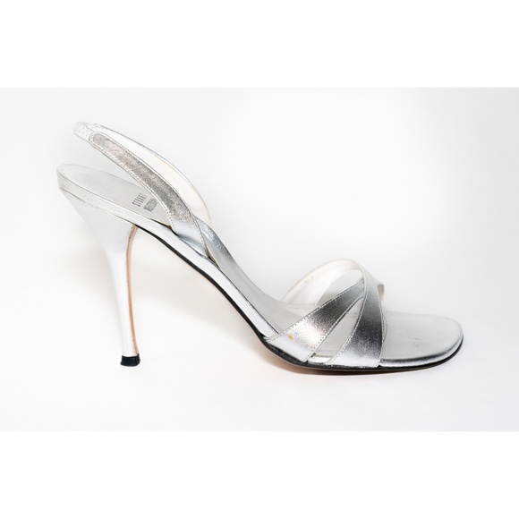 Stuart Weitzman Shoes - Stuart Weitzman Silver Heels 8.5
